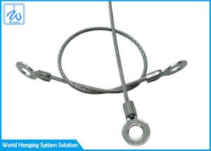 Quality High Tensile Galvanise Wire Rope Ends Eye &amp; Sling Safety Lanyard Tool wholesale