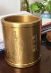 Confucius pencil vase ,bronze art craft gift ,Height:10cm