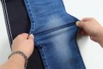 Fake Knit Cotton Polyester Rayon Spandex Terry Denim Fabric For Jeans