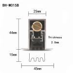 Heavy Duty Concealed Door Bottom Seal 6063 Aluminium Weatherstrips