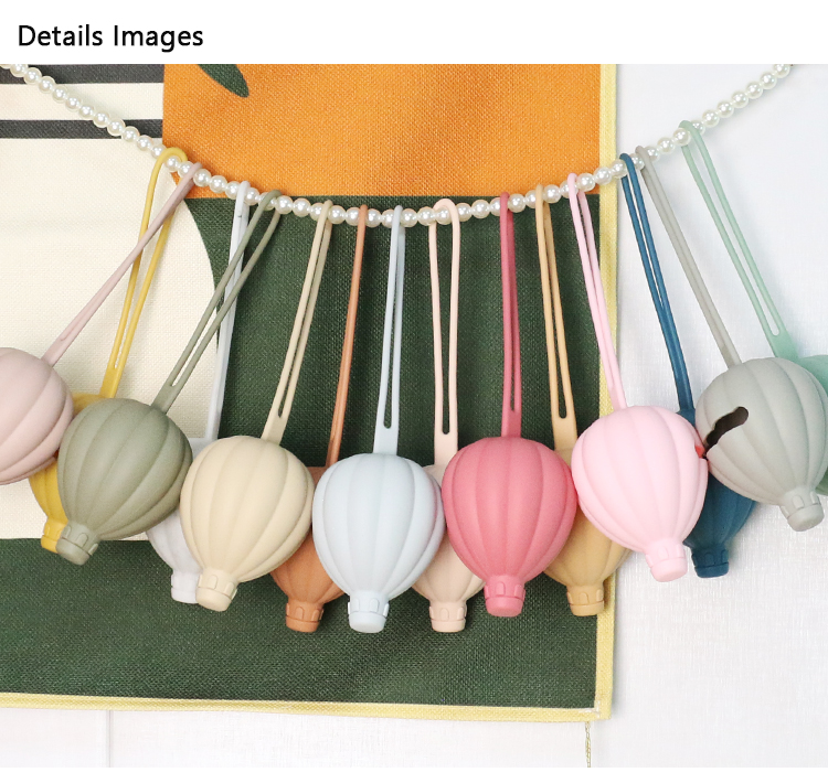 BPA Free Safe Silicone Pacifier Case Holder Hot Air Balloon Shape pacifier pouch