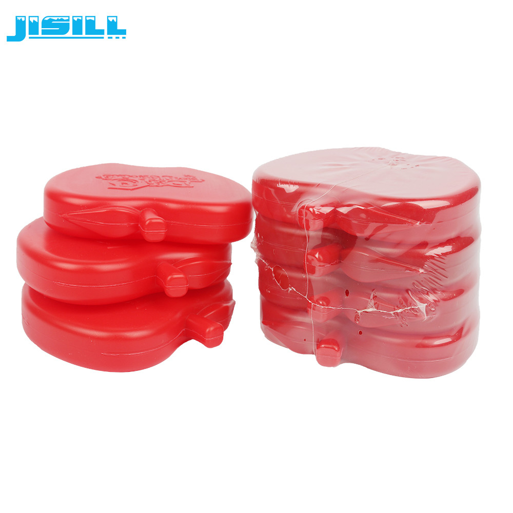 Red Reusable Food Freezer Mini Ice Packs For Kids Cooler Bags MSDS Approve