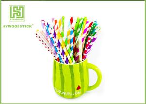 Quality Beautiful Thin Star Paper Straws , Cocktail Drink Straws For Kids Birthday Party wholesale