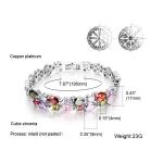Gorgeous Cubic Zirconia Bracelet for Women Gold Plated Tennis Bracelet