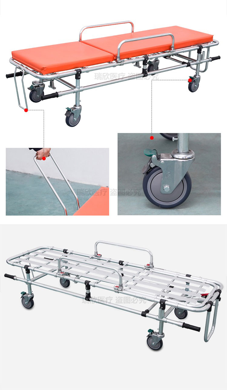 Supply Emergency Patient Transfer Ambulance Stretcher Trolley with CE Certification