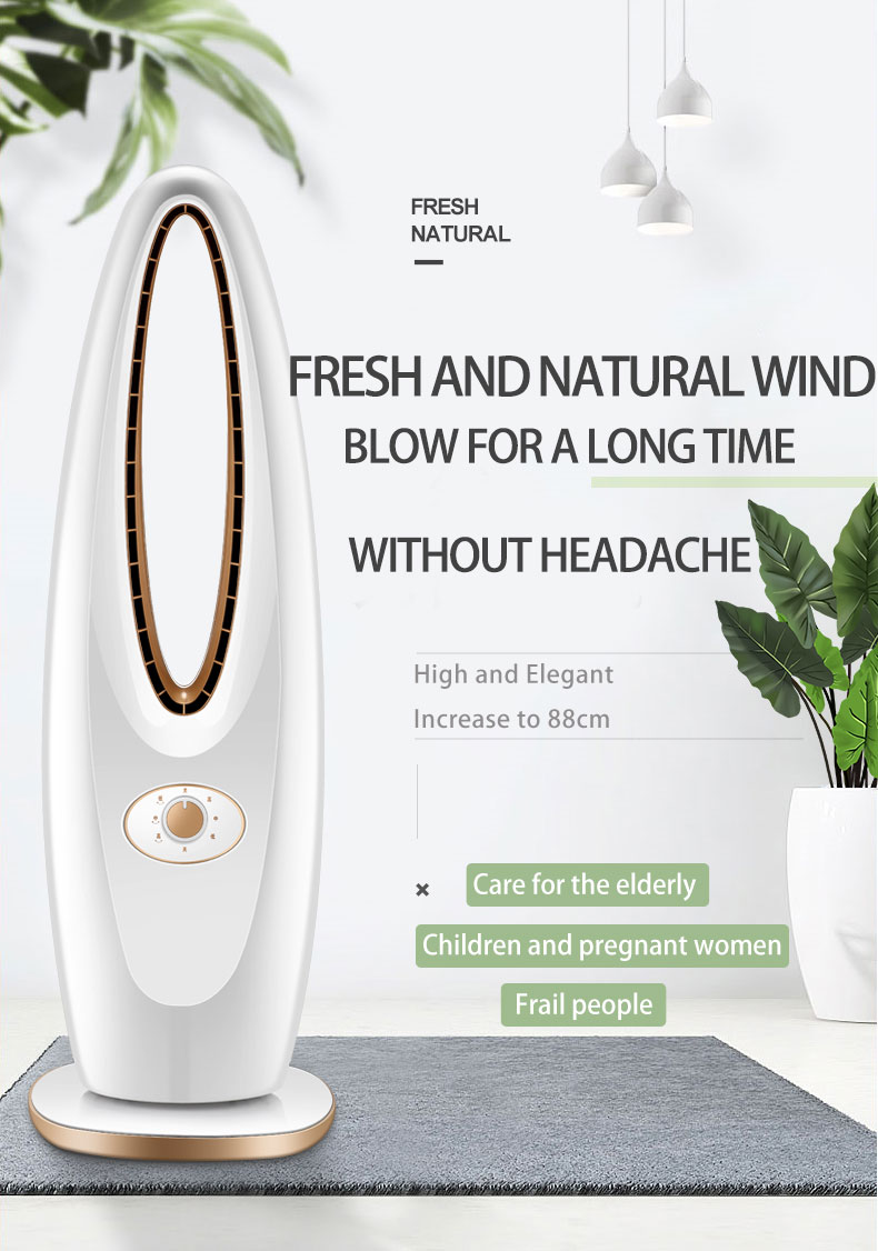 Popular new design bladeless fan home store chiller motor bladeless table fan gift high quality floor air cooling proces