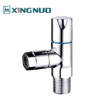 Male Threaded Slow Open Cartridge Bathroom Brass Valve 3/4"x1/2" Sand Blast Nickel Plate