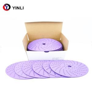Quality 17 Holes 150mm Sanding Discs 2000 Grit Aluminum Oxide Fiber Disc wholesale