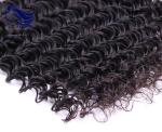 Natural Black Virgin Peruvian Hair Extensions 12 Inch , Peruvian Hair Bundles