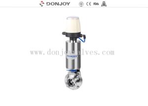 Quality FDA Stainless steel 6 inch pneumatic butterfly valve sanitary grade for fluid control wholesale