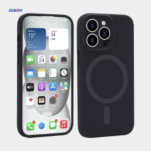 Quality Magnetic Real Liquid Silicone Magsafe Phone Case Shockproof For IPhone 14 15 16 wholesale
