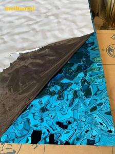 Quality Ss304 201 Stainless Steel Sheet Blue Mirror Water Ripple Sheet Decoration Plate wholesale