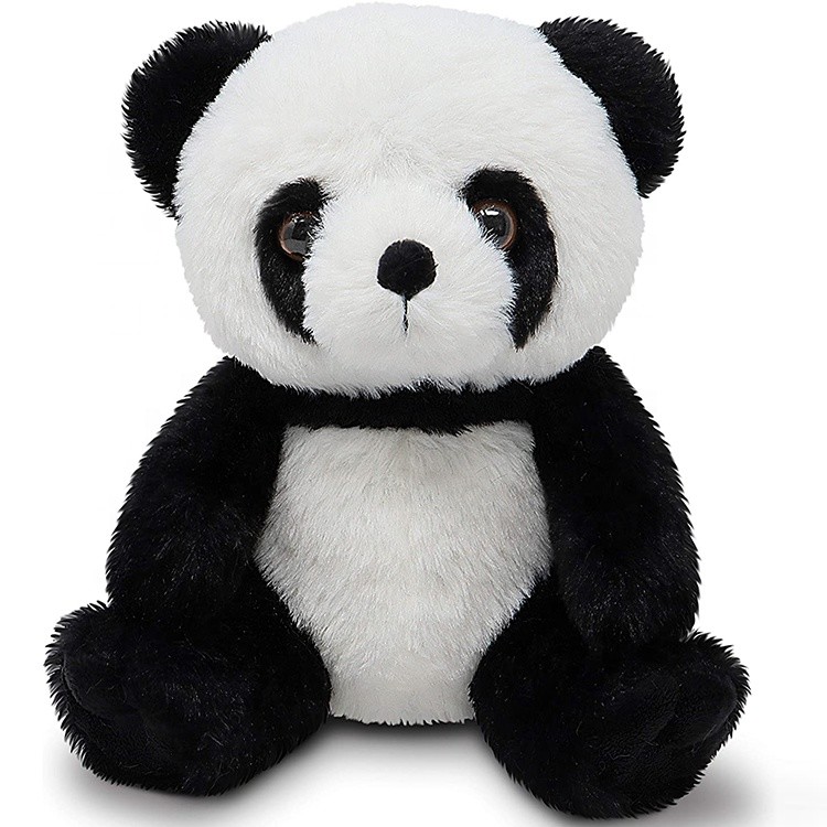 Custom Skin Friendly No Fading Sitting Panda Plush Toy