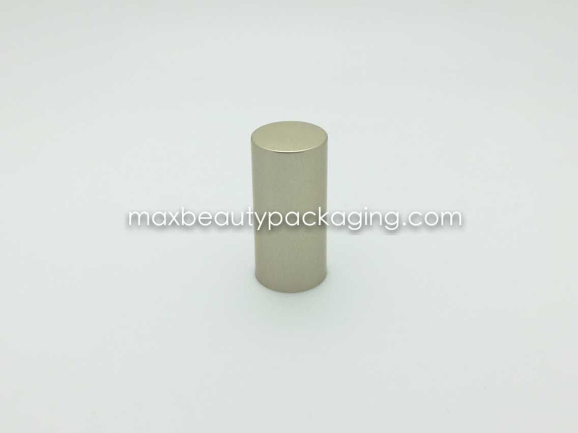 N2051 long straight nail polish cap nail polish packaging uv metalized gold coating finish cap plastic cap and brush