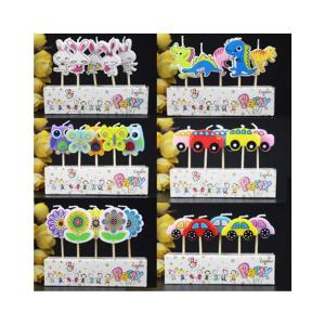 Quality Cartoon Car Shaped Art Candles for Kids Cake Decoration Handmade in Mexico About 110g wholesale