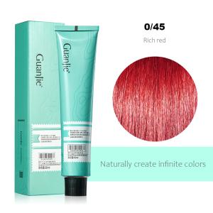 Quality Rich Red 43 Colors Glitter Permanent Nourishing Organic Hair Dye Change Hair Color Cream wholesale