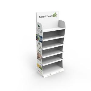 Quality Fashion Wooden Retail Display Rack White Drug Wooden Display Shelf For Pharmacy wholesale