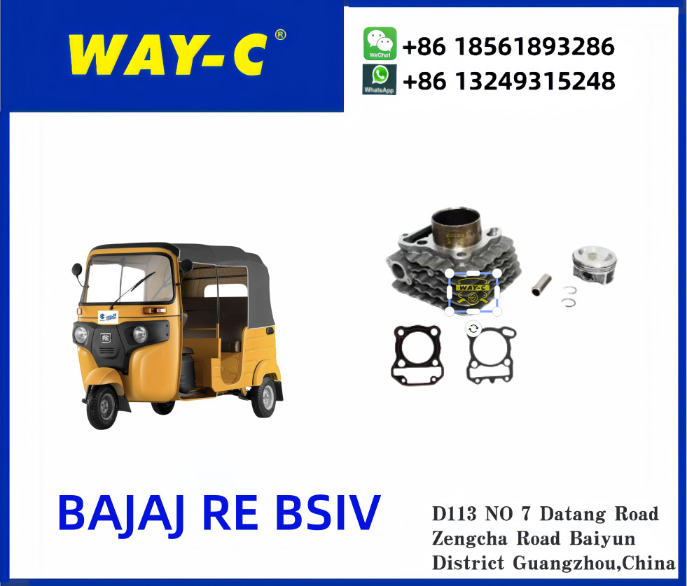 36AA4105 Tricycle TUKTUK KEKE Cylinder Block Piston Complet BAJAJ RE BSIV