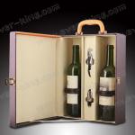 Leather OEM Wine Glass Packaging Boxes For Spirits
