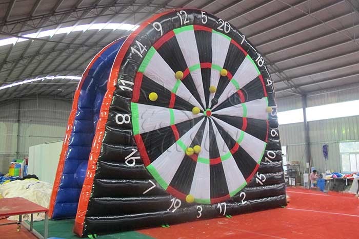 0.9mm PVC Inflatable Sports Games / Football Dartboard Customized Size Accepted