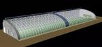 Environmentally Friendly Solar Agricultural Greenhouse with Greenhouse Benches