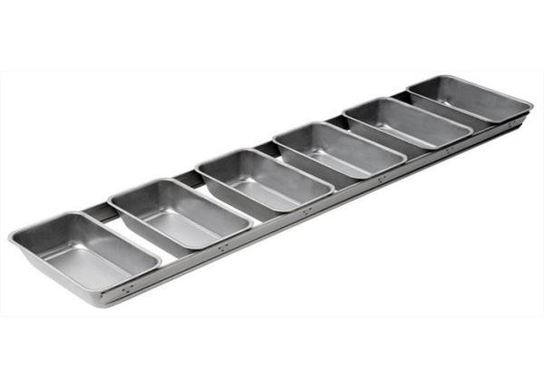 RK Bakeware China Foodservice NSF 6 Strap Glazed Aluminum Loaf Pans Aluminized