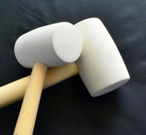 Quality 300g-1000g White Color Rubber Hammer (RHA-1) with wooden handle and good prices. wholesale
