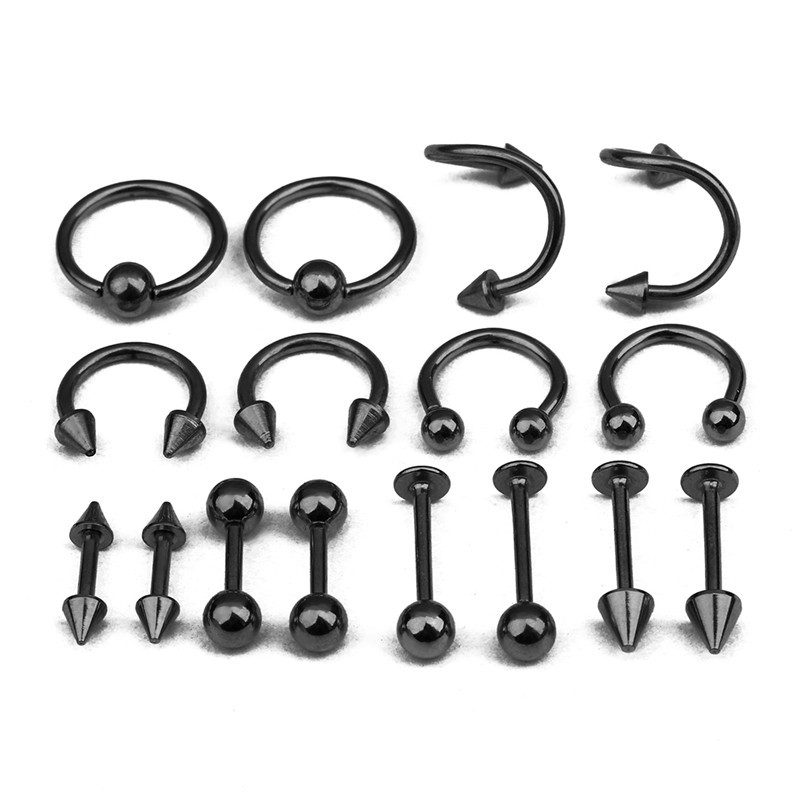 Surgical Steel Nose Rings Body Piercing For Women Punk Earring Stud Hoops Nariz Percing Nez Piercing
