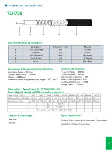 Quality TLH Series Low Loss Flexible Cable wholesale