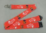 Heat Transfer Promotional Lanyards Shot Straps Red Printed Lanyards
