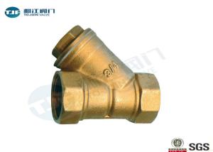 Quality Industrial Brass Y Strainer Valve , BSP / NPT Threaded Y Type Strainer wholesale