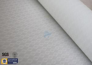Quality White Silicone Coated Fiberglass Fabric 0.25mm 300gsm BBQ Fireproof Apron Cloth wholesale
