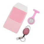 Silicone Doctor and Nurse Watch Fob Pocket Watch Brooch Lapel with Clip Medical