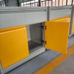 1500mm Laboratory Working Bench Side By Side Doors Two Drawers Chemical Lab
