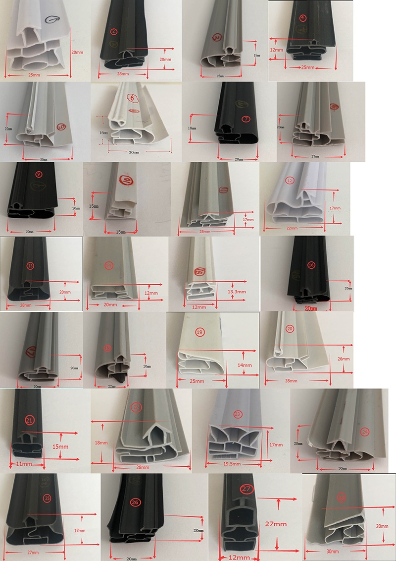 Cutting Service PVC Magnetic Strip Refrigerator Door Gasket for Easy Replacement
