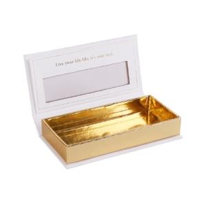Quality Cosmetic UV Printing Biodegradable Packaging Box Fancy Luxurious Gold Cardboard Paper wholesale