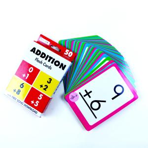 Quality Addition Children'S Learning Flash Cards , Playing Game Cards 90*130mm wholesale