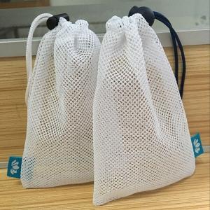 Quality Small Net Lingerie Wash Bag , Nylon / Jute Drawstring Laundry Net Bag wholesale