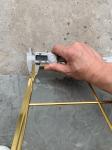 No welding single decorative glass panel inserts for cabinet door 1MM edge