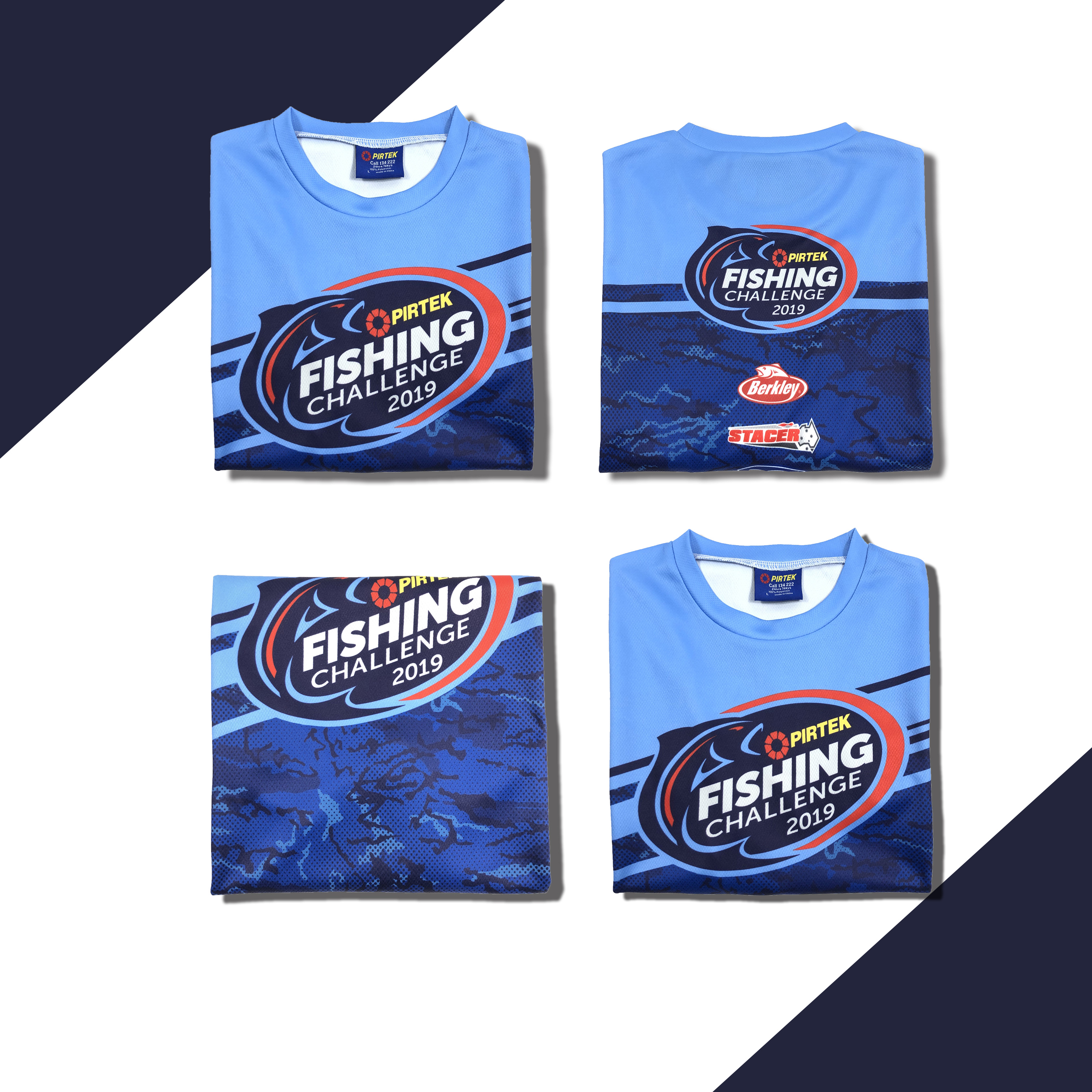 Quick Dry Performance Polyester Fabrics Custom Long Sleeve Sublimation Fishing Jerseys