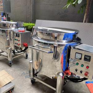 Quality 100L Mixing Tank High Speed Disperser Machine Cosmetic Mixing Vessel Industrial Heating Tank With High Speed Mixer wholesale
