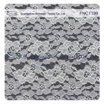 Cotton Nylon Lace Fabric of Floral pattern for Fashion Garments, Wedding Dress