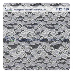 Quality Cotton Nylon Lace Fabric of Floral pattern for Fashion Garments, Wedding Dress wholesale
