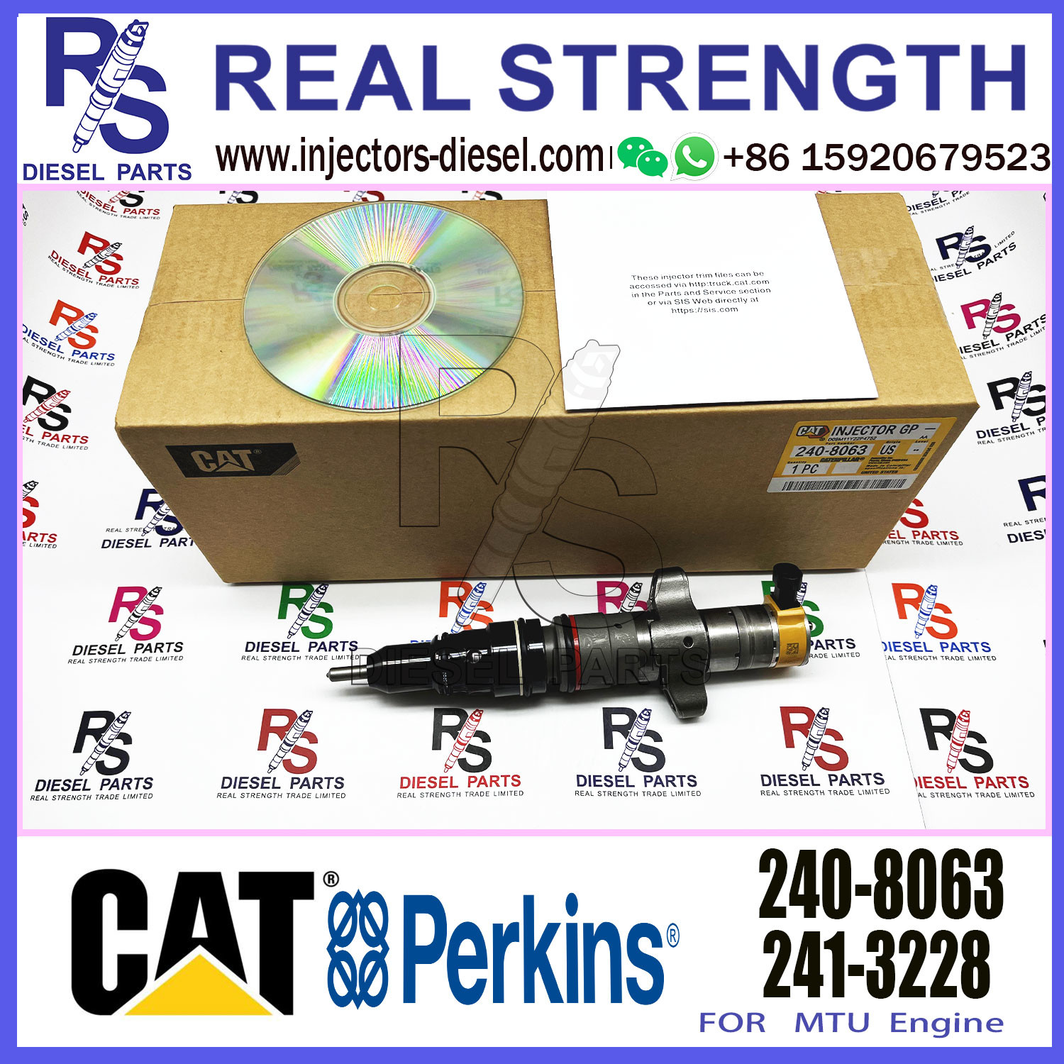 Diesel Pump Engine CAT 2352888 Common Rail Fuel Injector 235-2888 240-8063 For Caterpillar Diesel Engine C-9