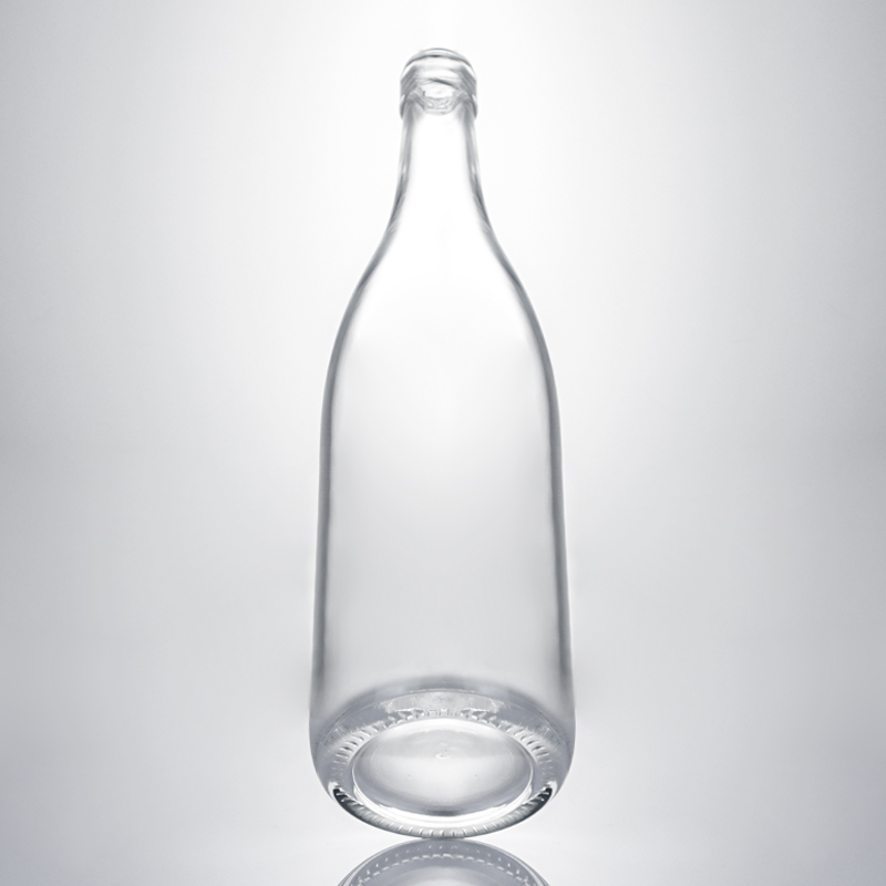Glass Liquor Bottle with Cork Stopper Body Material Glass Customized Round Shape