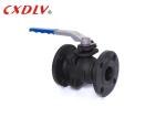 DIN PN16 WCB Flanged Ball Valve 2PC Stainless Steel