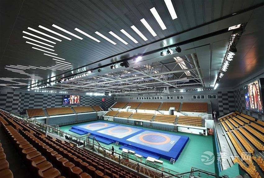 Q345 Stadium Steel Structure Design Long Span 50mm 0.8mm Roof For Building