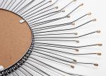Sunburst Dotted Metal Wall Art Mirror
