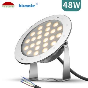 Quality 48W 24V SMD3535 Led Underwater Pond Light ERP Stainless Steel wholesale
