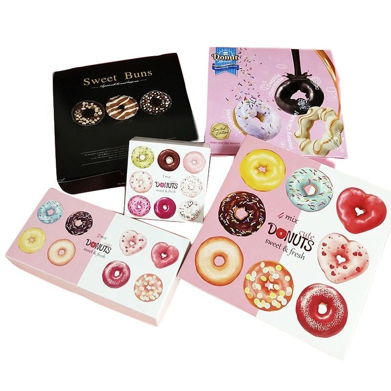 Cardboard Paper Triangle Shape Disposable Chocolate Donut Sandwich Cake Pizza Chocolate Pizza Packaging Box with Window